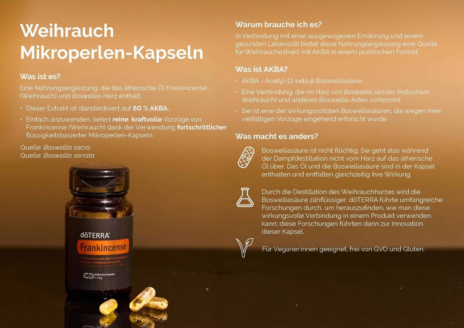 Weihrauch Mikroperlen - Kapseln von dōTERRA - PROBIOSA
