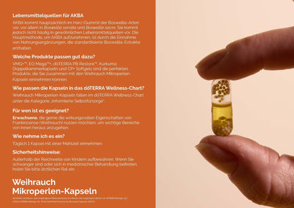 Weihrauch Mikroperlen - Kapseln von dōTERRA - PROBIOSA
